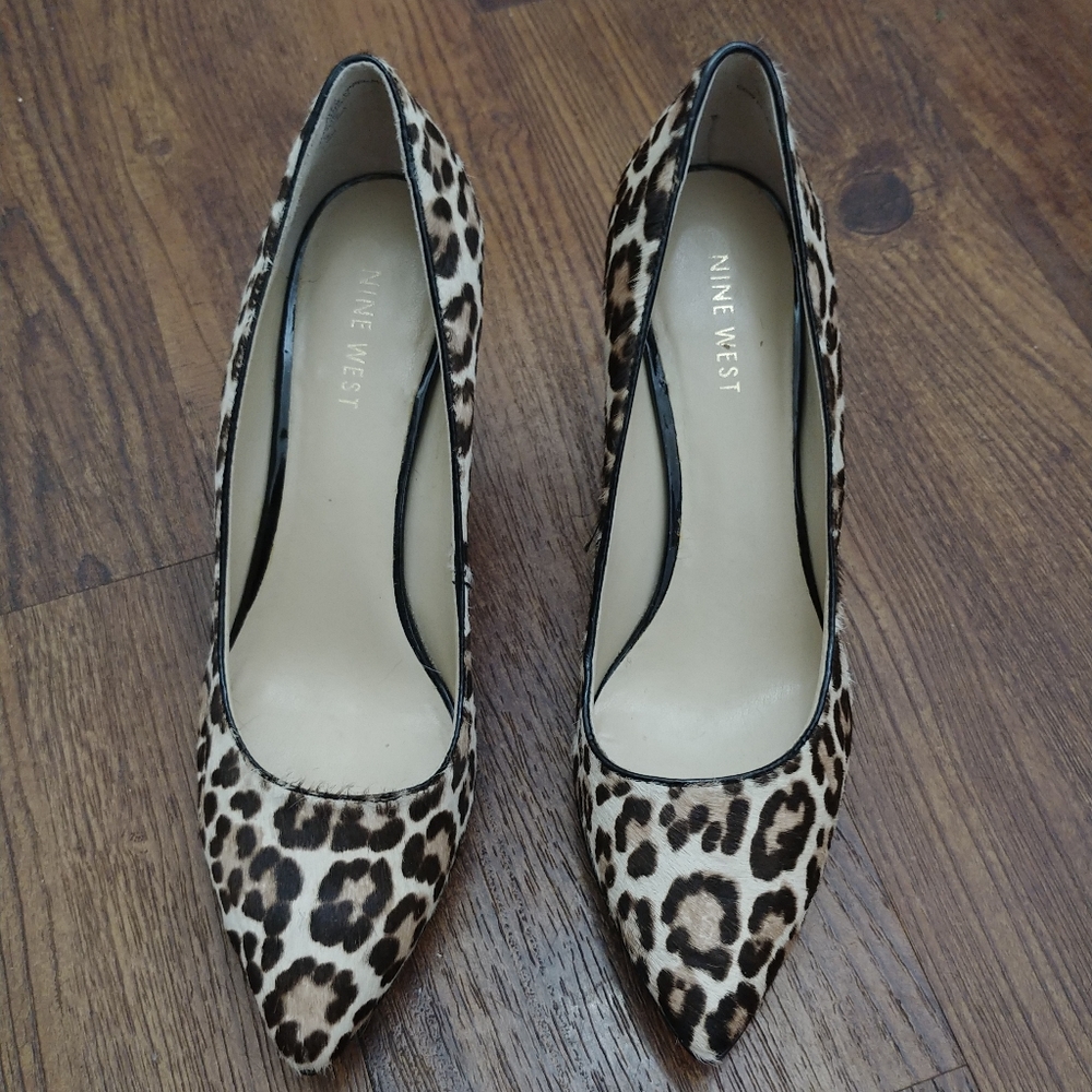 Nine West leopard heels